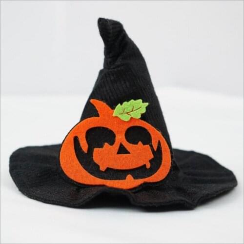 Pumpkin Personality Party Pets Halloween Hat Printing Pets Halloween Gift Fashion New Peaked Cap Wizard Hat