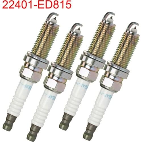 4PCS New 22401-ED815 LZKAR6AP-11 Iridium Spark Plugs for Nissan Micra March Note Tiida X-Trail Cube High Quality Car Accessories