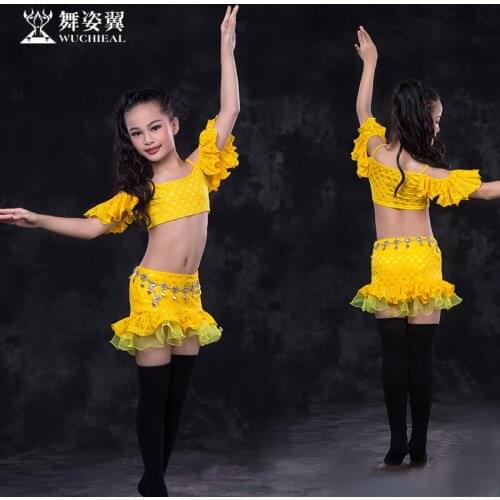 Dance Wing Childrens Belly Dance Training Clothing 2018 New Performance Group Dance Suit Womens Suit RT151