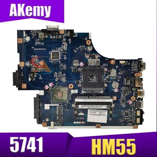 Akemy Laptop motherboard Para ACER Aspire 5741 5742 5742G Mainboard MBWJU02001 NEW70 LA-5892P HM55