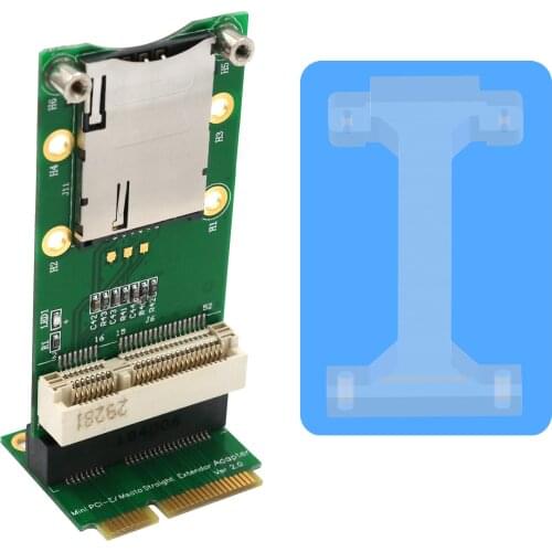 Mini PCI-E Adapter with SIM Card Slot Vertical installation for 3G/4G WWAN HSPA MODEM LTE GPS Card for Desktop Laptop Computers