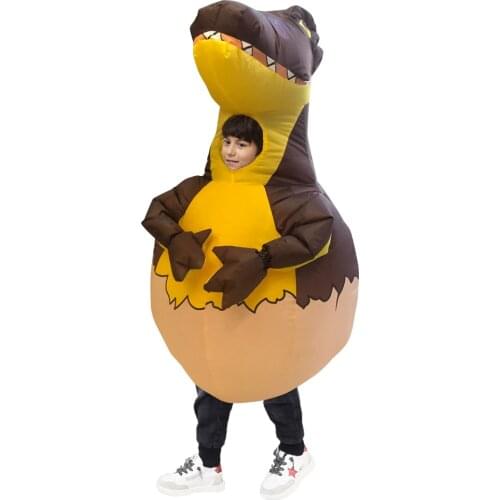 Inflatable Dinosaur Egg Costume Kid Halloween Dino Cosplay Costumes Dinosaur Head Egg Christmas Fancy Party Dress for Girls Boys
