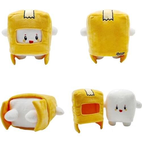 2021 New Plush Paper Box People Detachable Toy Yellow Doll Cute Childrens Gift Home Decoration