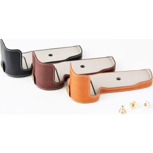 Pu Bottom Leather Opening Version Protective Half Body Camera Case Bag Cover For Nikon Z6 Z7