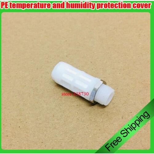 PE waterproof sensor housing SHT10 SHT20 temperature and humidity protection cover with metal screw