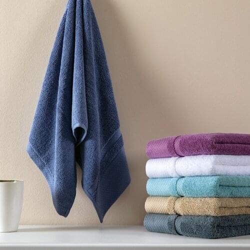 Elka Cotton Towels Bath Towels Face Hand Towels Square Soft Solid Color High Water Absorption Towels for Bathroom Hotel