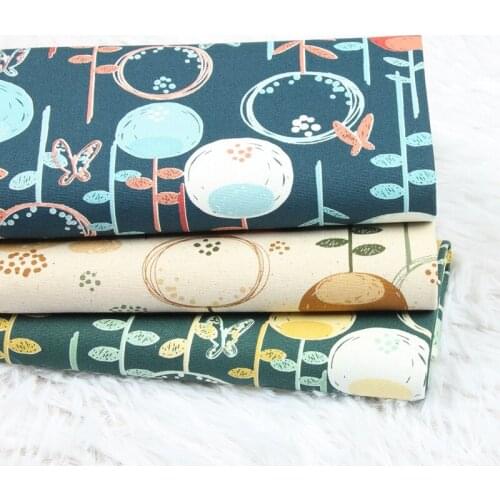 Half Yard Thicken Cotton Fabric With Northern Europe Print Handmade DIY Bag Garment Decoration Material 100% Cotton CR-1036