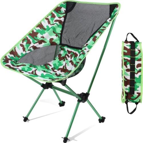 Portable Folding Beach Chair Outdoor Extensible Camping Fishing Chair Garden Picnic Chair Outdoor Furniture With Storage Pouch