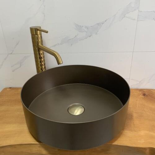 Cangler bathroom sink Bathroom sinks 3MM thicken stainless steel wash basins gold countertop sinks