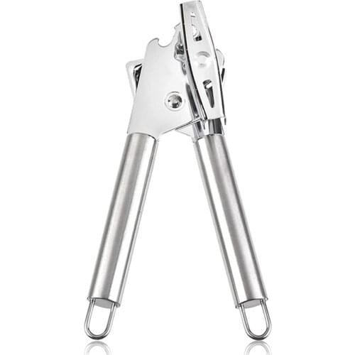 Can Opener Manual, Kitchen Durable Stainless Steel Heavy Duty Can Opener Manual Smooth Edge Food Safety Cut Can Opener