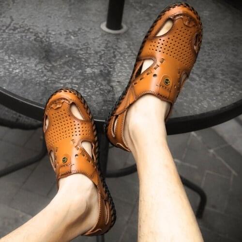 Slippers Sandals Women Mens Sandals Outdoor Sandal Man Leather Summer Men Sandalias Hombre Mens Sports Rubber Beach Roman