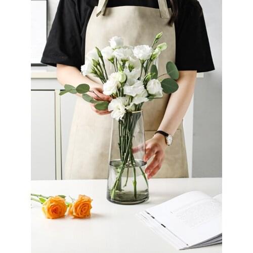 Transparent flower living room vase fashion dining table crafts decoration flower vases terrarium wedding home decorations