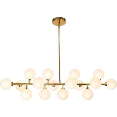 Modern Glass ball pendant light Restaurant light Nordic Bedroom/living room use for pendant lamp LED G4 16 Heads AC110V 220V