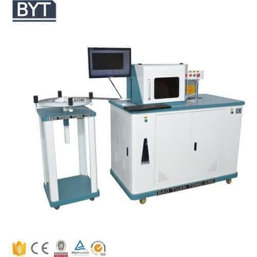 Cnc channel letter bending slotting notching machine with automatic cutting for aluminum stainless steel