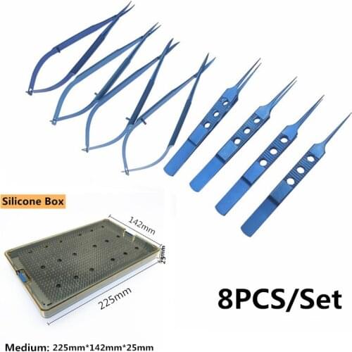 Titanium Ophthalmic Scissors, Needle Holder, eye tweezers Ophthalmic surgical instruments Double eyelid tool