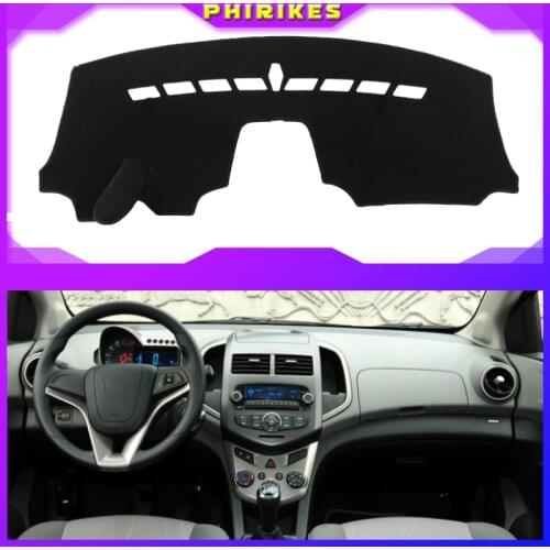 Car Inner Auto Dashboard Cover Dashmat Pad Carpet Sun Shade Dash Board Cover For Chevrolet Sonic AVEO Holden Barina 2011~2018
