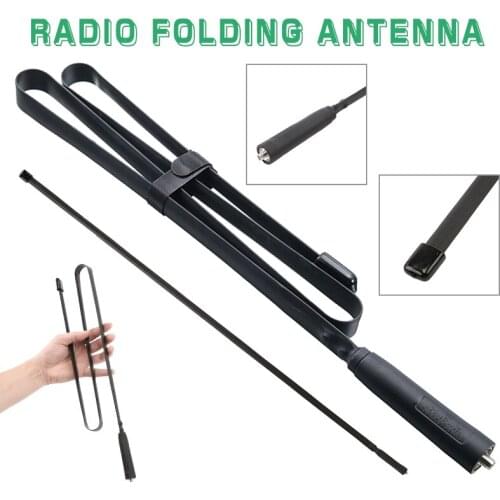 108cm High Quality Radio Folding Antenna Portable Folding Dual Band VHF/UHF Walkie Talkie Gain Antennas