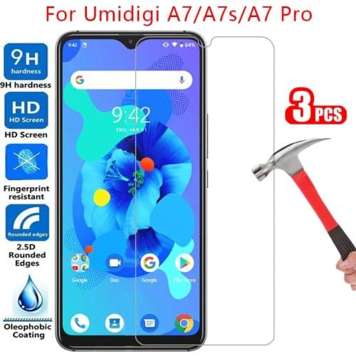 Protective tempered glass for umidigi a7 pro a7s screen protector on umi digi a 7 s 7s 7a a7pro safety film umidigia7 umidigia7s