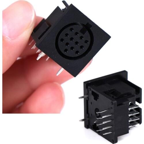 1PCS New Hot Sale DIN Plug Jack 13 Pin Female Circular Jack Female PCB Mount Connector S Terminal