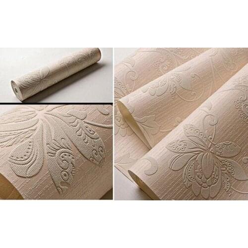 10*0.53m Wall Paper Textured 3D Non-Woven Bedroom Living Room Home Decor Background Wallpaper