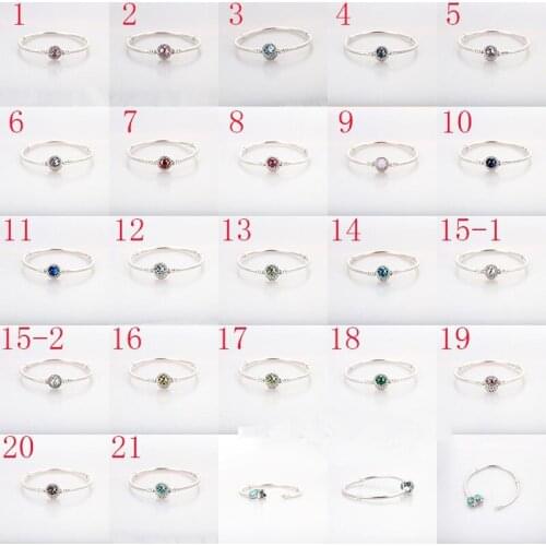 100% 925 Sterling Silver Pan Bracelet New Ocean Heart Cat Eye Stone Creative Snake Bone Bracelet Fit Diy Charm Women Jewelry