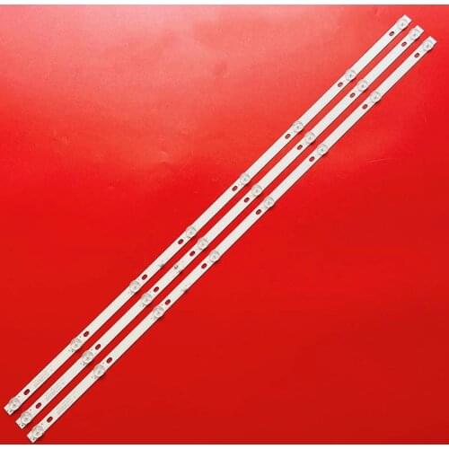 3pcs/set 828MM 8LED(6v) LED backlight strip for JS-D-JP43DM-A81EC JS-D-JP43DM-B82EC (80227) E43DM1000 MCPCB