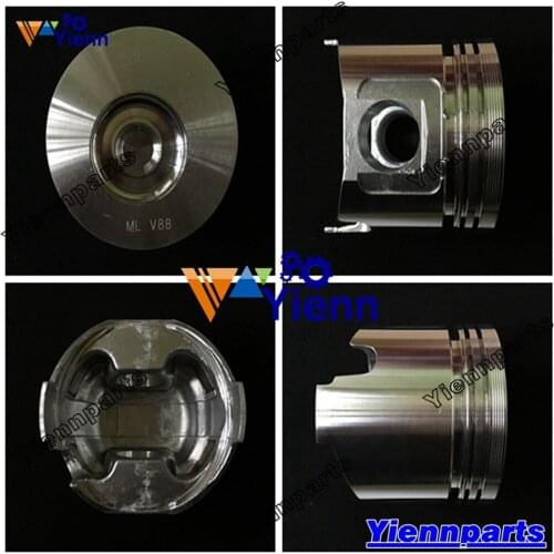 4D88E 4D88-1 4D88E-3 4D88E-5 Piston Kit With Pin For Komatsu Excavator Forklift Engine Parts