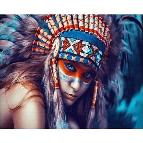 5D DIY Full Round/Square Diamond Painting India Woman 3D Embroidery Cross Stitch Rhinestone Mosaic Home Decor Gift YC1078