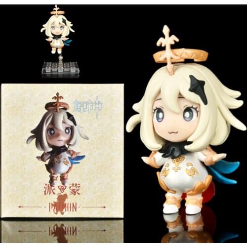 Genshin Impact Paimon Anime Figure Paymon PVC Figure MiHoYo Genshin Impact Paimon Figurine Collectible Model Doll Toys
