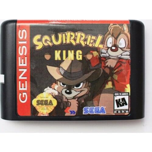 Squirrel King 16 bit MD Game Card For Sega Mega Drive For Genesis