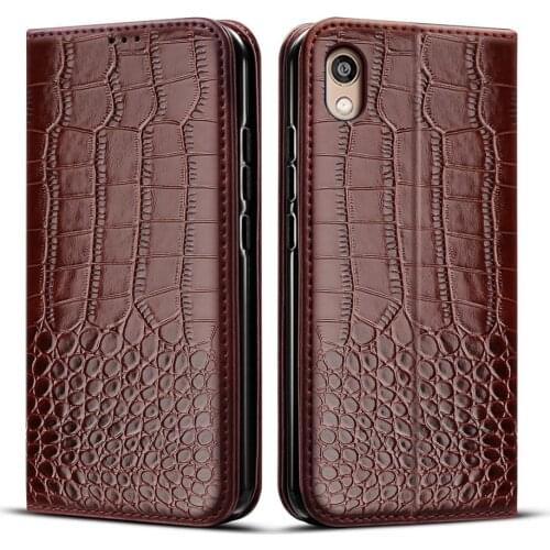 For Huawei y5 2019 Case Crocodile texture leather Phone case For Huawei Y5 2019 cover coque bumper 5.71 inch