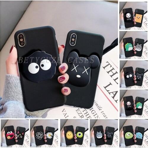 Funny stand holder Phone Case for Xiaomi Redmi 6A Y3 Note 10 Pro Max 10S 4A S2 10X Pro 9A A9T 9I Soft Airbag TPU Cartoon Cover