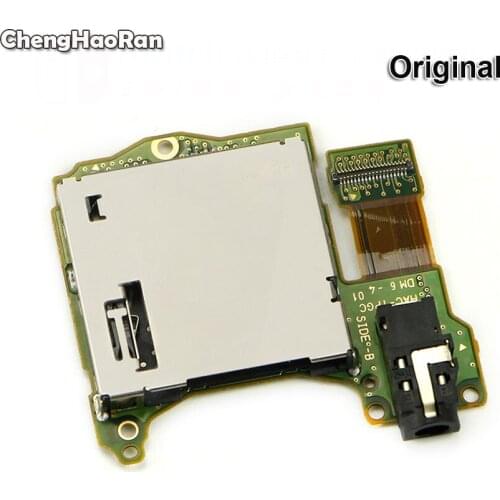 ChengHaoRan Original Used Game Cartridge Card Slot Reader Trays Socket Headphone Jack Port Board For Nintendo Switch NS Joy-Con