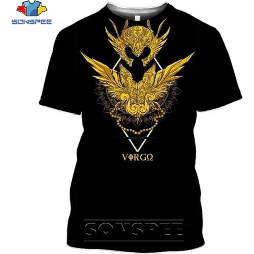 2020 New cool Logo T shirt Men Women Anime Saint Seiya 3D Printed t-shirts Short Sleeve Harajuku Style tshirt Streetwear Top Tee