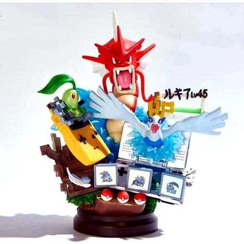 Pokemon Toys Gyarados Ho-Oh Celebi Charizard Pikachu Game Boy Scenario Action Figures Models Figurines A Gift Worth Collecting