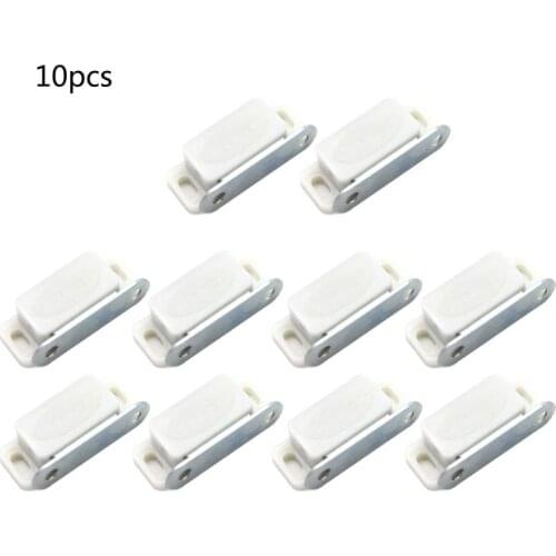 10Pcs Mini Plastic Cabinet Magnetic Catch Lock Latch Door Shutter Home Furniture C90A