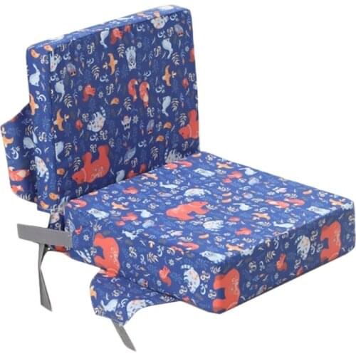 Anti-Skid Cartoon Print Dining Children Cushion Increased Pad High Chair Booster