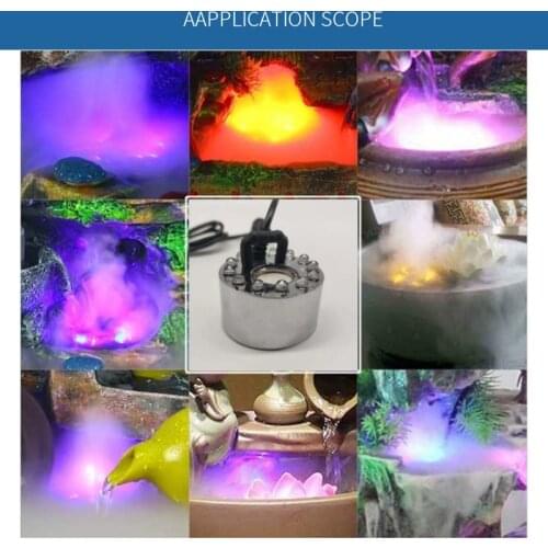 Submersible Water pump Mist Maker Fogger Water Fountain Pond Fog Machine Atomizer Air Humidifier Aquarium Landscaping