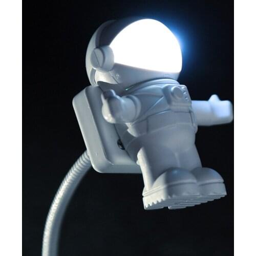 Portable USB Astronaut LED Night Light Desk Book Reading Lamp Camping Emergency LED Bulb With Switch ON/OFF Luminous Light