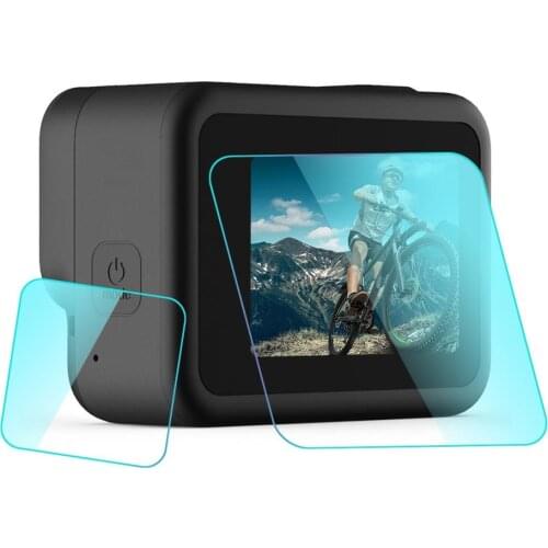PULUZ for GoPro HERO8 Black Lens + LCD Display Tempered Glass Film
