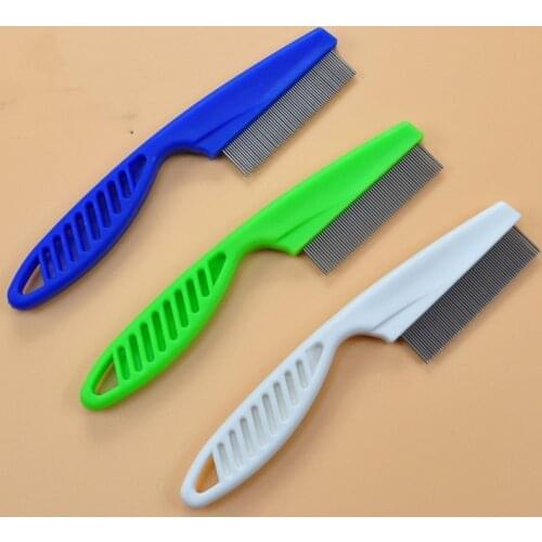 Home Pet Animal Care Comb Protect Flea Comb for Cat Dog Pet Stainless Steel Comfort Flea Hair Grooming Comb pets accessories