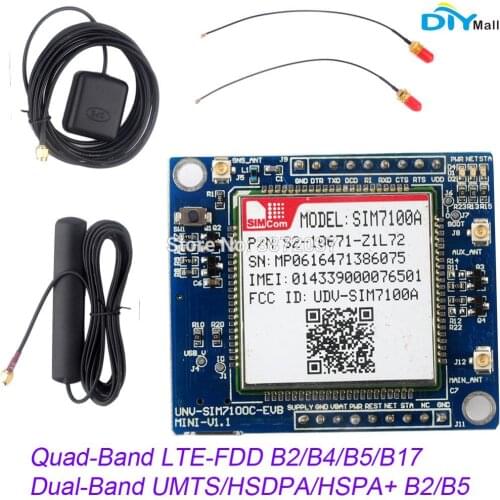 US Network SIM7100A Module 4G Development Board + Antenna for Arduino Raspberry Pi Android Linux Windows
