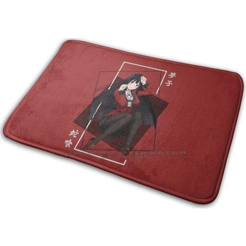 Jabami Yumeko-Gambling School Mat Rug Carpet Anti-Slip Bedroom Entrance Door Mat Cute Waifu Anime Manga Funny Cool Lewd Oppai