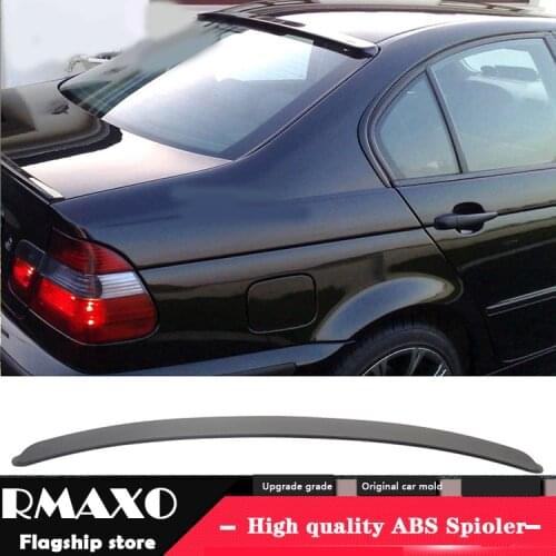 For E46 Roof Spoiler 98-06 BMW E46 3 Series 318 320 323 325 328 Roof Spoiler ABS plastic Car Rear Wing Color Rear Spoiler