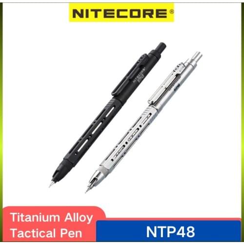 NITECORE NTP48 Tactical Pen Durable titanium Alloy Writing Drawing Self-defense Titanium Alloy Tool Writing Cartooning