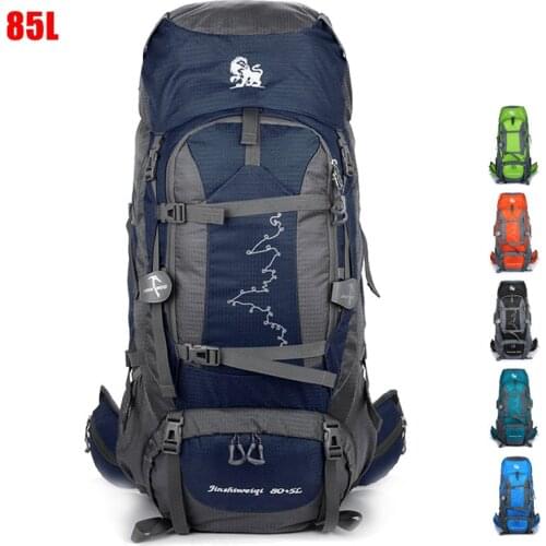85L Outdoor Backpack Camping Climbing Bag Waterproof Mountaineering Hiking High-Capacity Sport Bag Travel Rucksack for Men Women
