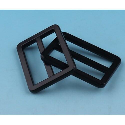 10pcs Alloy 31mm Tri-glide butttond buckles BlackWebbing Slider For Backpack Straps Loop Ring Leather Craft Repair DIY