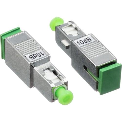 5PCS SC APC 10bd Simplex mode fiber optic Attenuator SC 10dB metal male Fiber Attenuator FTTH attenuator Free shipping