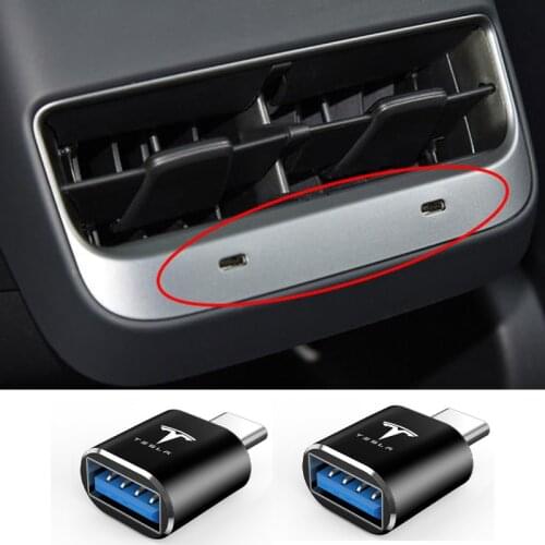 USB C to USB Adapter Fit for Tesla Model 3/Y/S/X, Tesla Model 3/Y Accessories, USB-C to USB 3.0 Adapter, Fit for Most Electronic