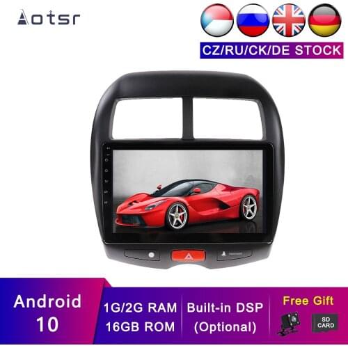 AOTSR Android 10 Car Player For MITSUBISHI ASX 2010-2018 Head Unit Car GPS Navigation Tape Recorder Stereo Radio with DSP 2G+16G